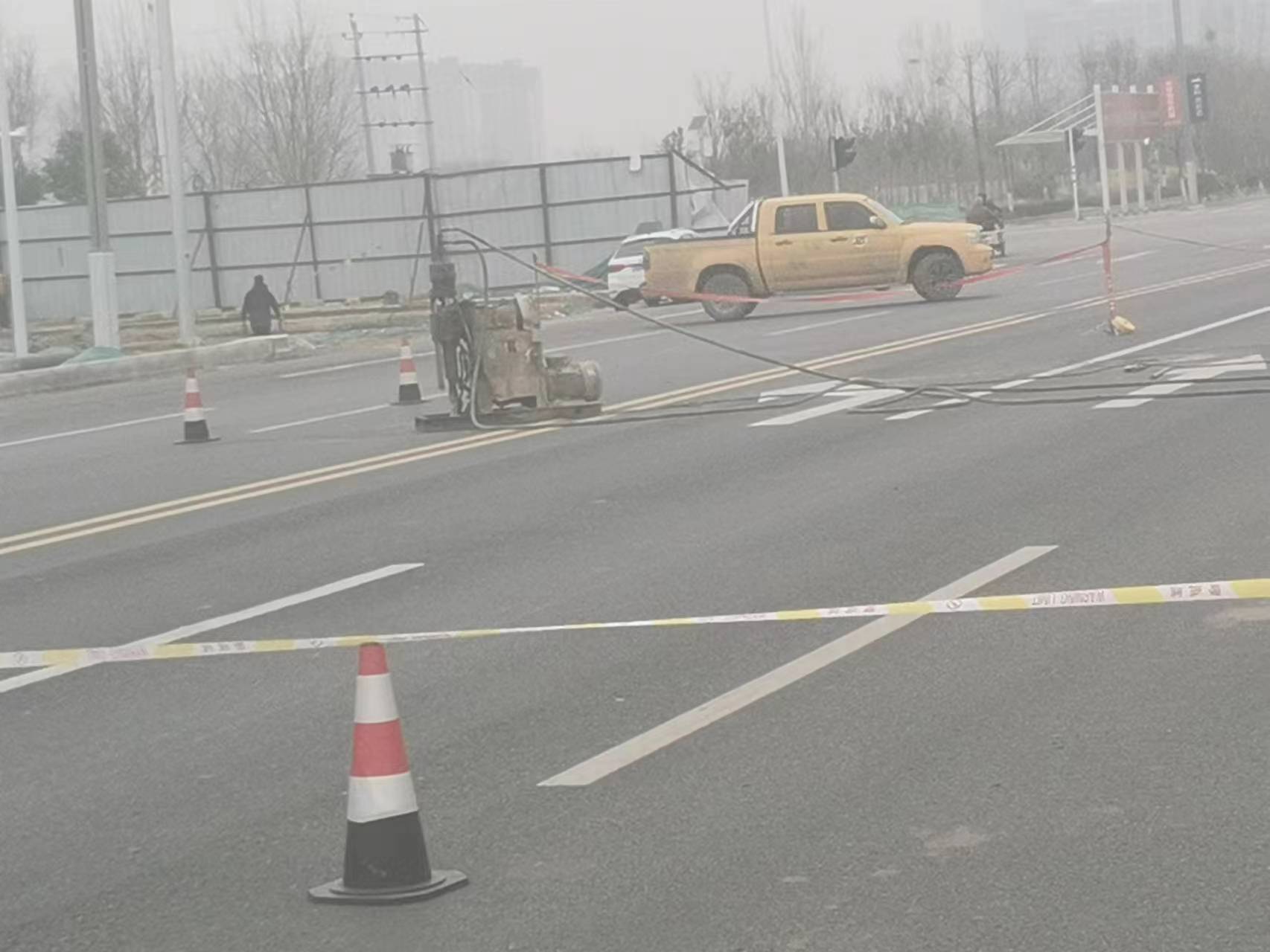 济水街道公路路基沉陷注浆
